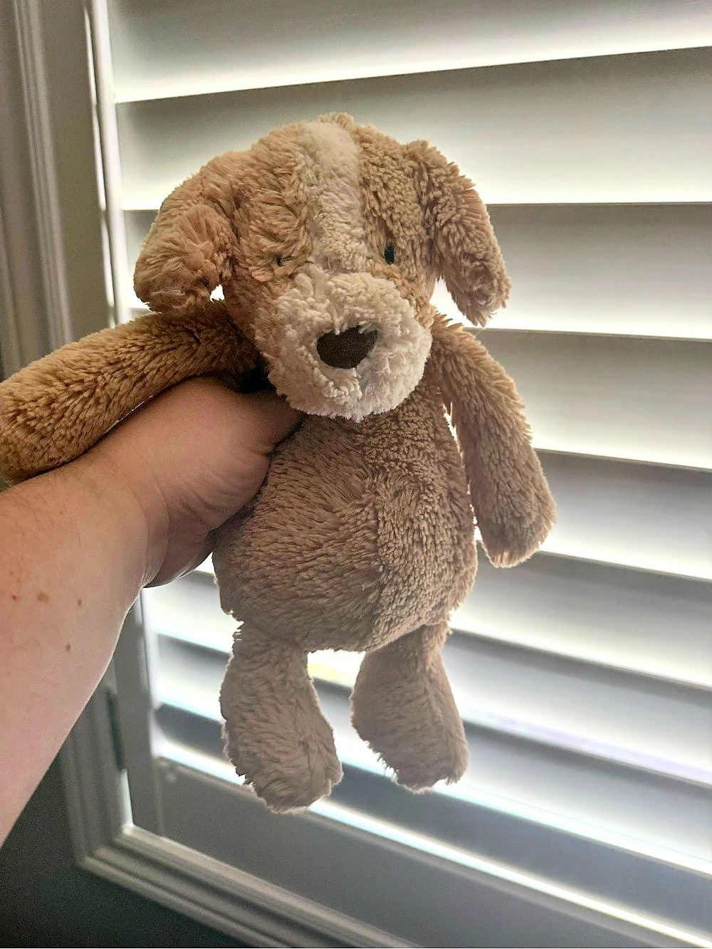 Jellycat Bashful Fudge Puppy Brown Plush Stuffed Animal